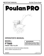 Poulan Pro FT900 Manuel De L'opérateur