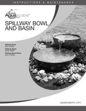 AquaScape Spillway Basin Instructions Et Entretien