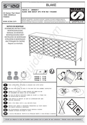 SCIAE BLAKE 3636 BAHUT 3PO 17SQ3030 Notice De Montage