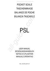 Scale House PSL Serie Notice D'utilisation