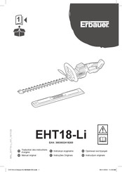 Erbauer EHT18-Li Instructions D'origine
