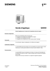 Siemens QAD22 Guide Rapide