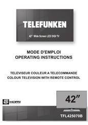 Telefunken TFL425070B Mode D'emploi