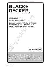 Black & Decker BCASHT80 Mode D'emploi
