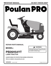 Poulan Pro PB26H54YT Manuel
