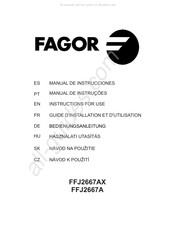 Fagor FFJ2667AX Guide D'installation Et D'utilisation
