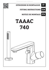 IB RUBINETTI TAAAC 740 Notice De Montage