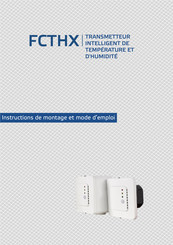 Sentera Controls FCTHX Instructions De Montage Et Mode D'emploi