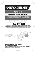 Black & Decker Powerfile PF260 Mode D'emploi