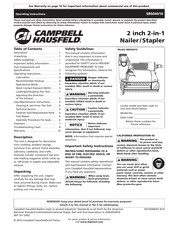 Campbell Hausfeld SB504010 Mode D'emploi