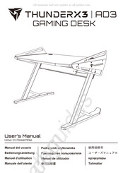 ThunderX3 AD3 Manuel D'utilisation