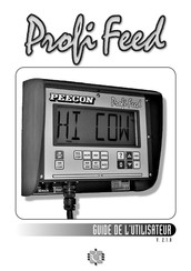 Peecon Profi Feed Guide De L'utilisateur