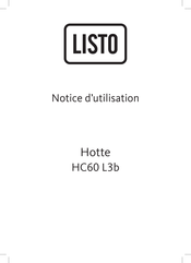 Listo HC60 L3b Notice D'utilisation