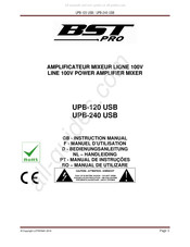 BST Pro UPB-240 USB Manuel D'utilisation