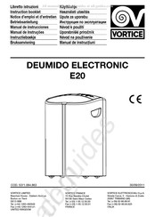 Vortice DEUMIDO ELECTRONIC E20 Notice D'emploi Et D'entretien