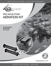 AquaScape Pro Air 60 Pond Aeration Kit Manuel D'instructions Et Maintenance