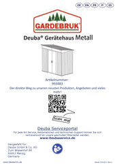 Deuba GARDEBRUK 993483 Mode D'emploi