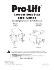 Pro-Lift C-2800 Instructions D'utilisation Et Manuel De Pièces