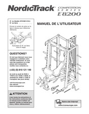 NordicTrack COMPETITION E 82200 Serie Manuel De L'utilisateur