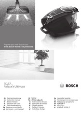 Bosch Relaxx'x Ultimate BGS7 Série Mode D'emploi