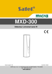 Satel micra MXD-300 Mode D'emploi