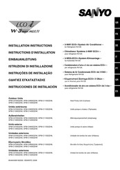 Sanyo 3-WAY ECO-i SPW-C1405DZH8 Instructions D'installation
