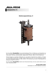 Aqua Medic Phosphatfilter Fe Mode D'emploi