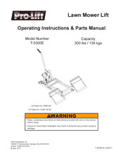 Pro-Lift T-5300E Instructions D'utilisation Et Manuel De Pièces