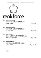 Renkforce RF-DAB-Retro1 Notice D'emploi