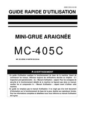 Maeda MC-405C Guide Rapide D'utilisation