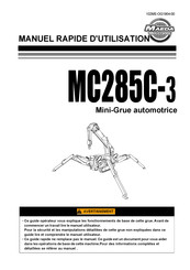 Maeda MC285C-3 Manuel D'utilisation Rapide