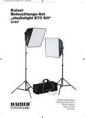 Kaiser Fototechnik E70 Kit Mode D'emploi