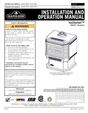 Napoleon Haliburton GDS28-1PEA Manuel D'installation Et D'utilisation