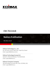 Edimax EW-7611ULB Notice D'utilisation