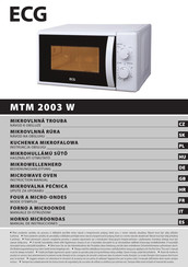 ECG MTM 2003 W Mode D'emploi