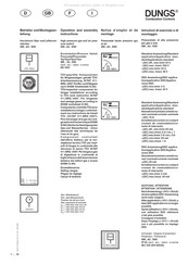 Dungs GWA2SGV Serie Notice D'emploi Et De Montage