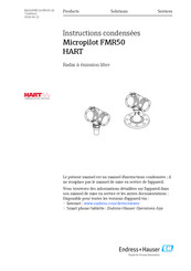 Endress+Hauser PROFIBUS PA Micropilot FMR52 Instructions Condensées