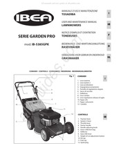 IBEA GARDEN PRO IB-5385GPK Notice D'emploi Et D'entretien