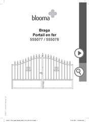 Blooma Braga 555078 Mode D'emploi