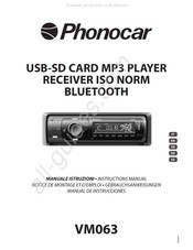 Phonocar VM063 Notice De Montage Et D'emploi