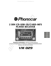 Phonocar VM 029 Notice De Montage Et D'emploi