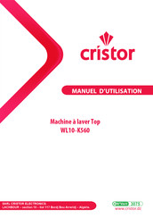 CRISTOR Top WL10-K560 Manuel D'utilisation