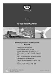 Deif MTR-4P Notice D'installation