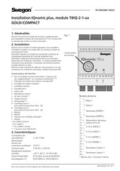 Swegon IQnomic plus Mode D'emploi