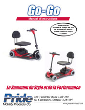 Pride Mobility Products Go-Go SC44 Manuel D'instructions