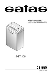 SATAS DST 105 Notice D'utilisation