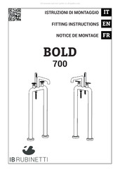 IB RUBINETTI BOLD 700 Notice De Montage