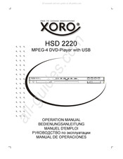 Xoro HSD 2220 Manuel D'emploi