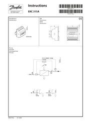 Danfoss EKC 315A Instructions