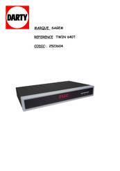 Sagem TWIN 640T Mode D'emploi